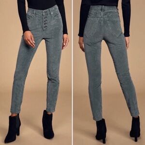We The Free People Sun Chaser Corduroy High Waisted Skinny Pants